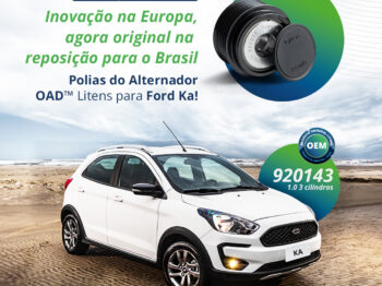 Litens anuncia lançamento de Polia do Alternador OAD™ para o Ford KA no mercado de reposição