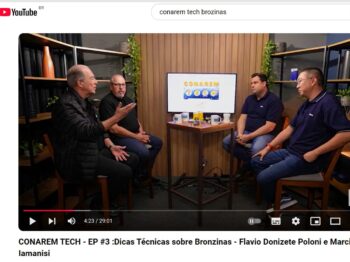 Canal do CONAREM do Youtube apresenta videocast sobre tecnologias de bronzina de motores