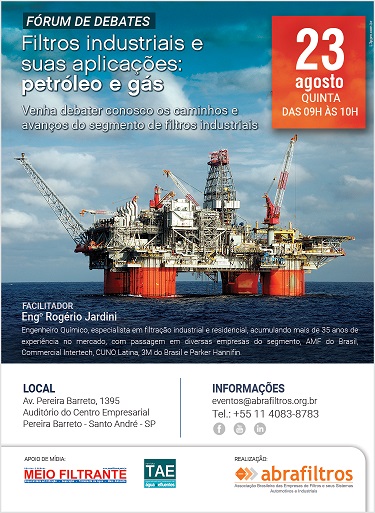 Abrafiltros promove fórum de debates mensais para o setor de filtração industrial