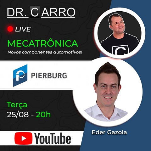 Pierburg apresenta as inovações tecnológicas que acompanham a evolução dos motores em live no canal Dr. Carro