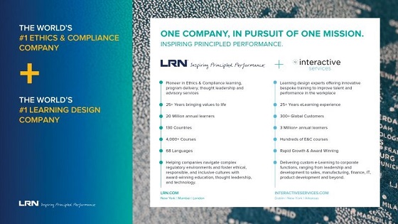LRN adquire Interactive Services no negócio da ética e compliance