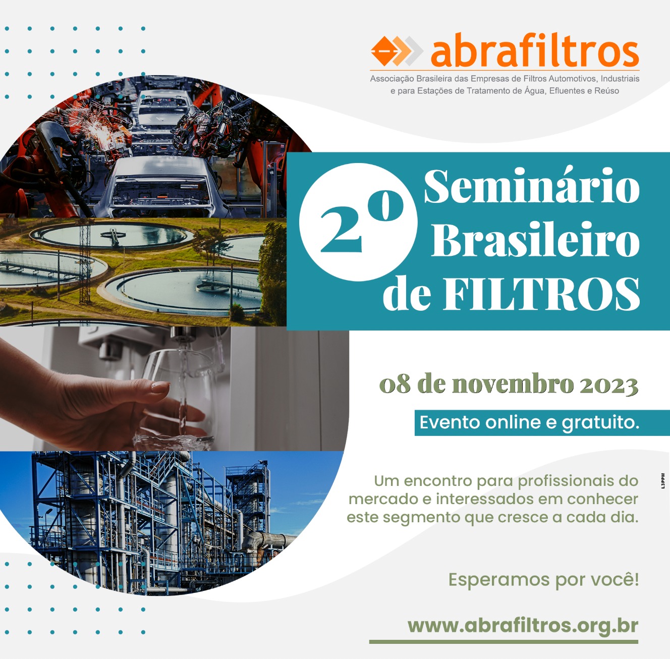 2° Seminário Brasileiro de Filtros tem apoio de mais de 30 organizações