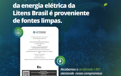 Litens Brasil reforça compromisso com a sustentabilidade e conquista certificação por uso de energia renovável