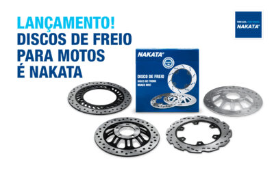 Nakata lança linha de discos de freio para motocicletas