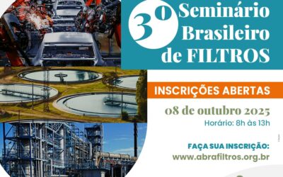 Abrafiltros divulga programação do 3º Seminário Brasileiro de Filtros