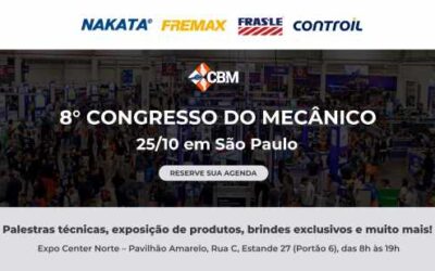 Fras-le, Fremax, Nakata e Controil levam atendimento técnico e novas tecnologias para o Congresso Brasileiro do Mecânico