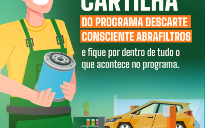 Celebrando 20 anos no mês do meio ambiente, Abrafiltros lança cartilha sobre logística reversa de filtros usados do óleo lubrificante automotivo